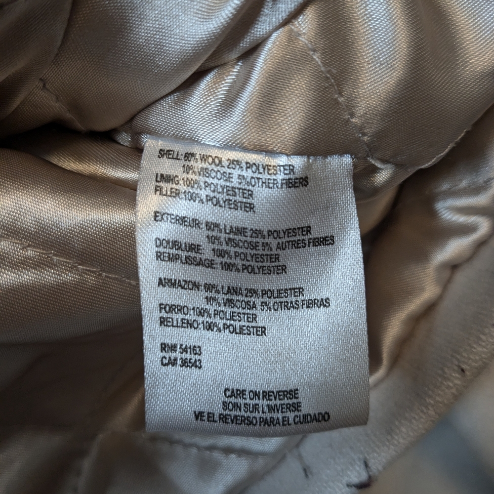 Calvin Klein Wool Coat - Picture 3 of 3